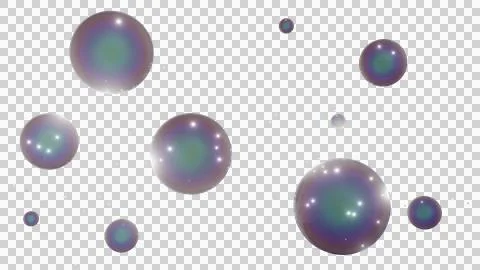 Bubbles floating in the air, creating a whimsical atmosphere Illustrazione stock