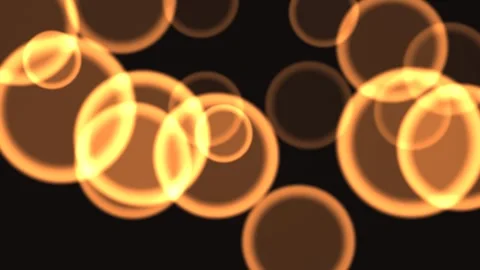 Bubbles floating in dark background create light effects Vídeo Stock 338016930
