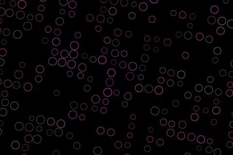 Bubbles floating in dark background Illustration