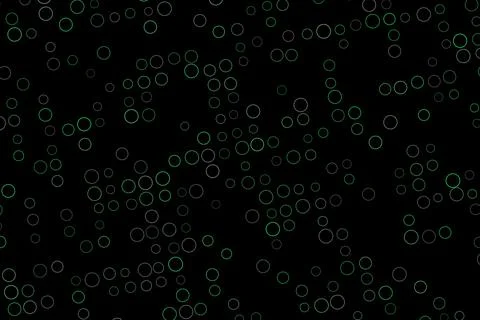 Bubbles floating in dark space background illustration Illustration