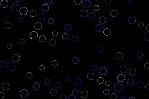 Bubbles floating in dark water with reflections and light Stock Illustration