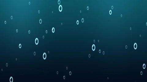 Bubbles floating in deep water with soft light and motion Stock Footage 340221089