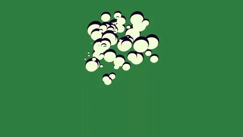 Bubbles Floating On Green Screen Chroma Key Background 库存影片 338014558