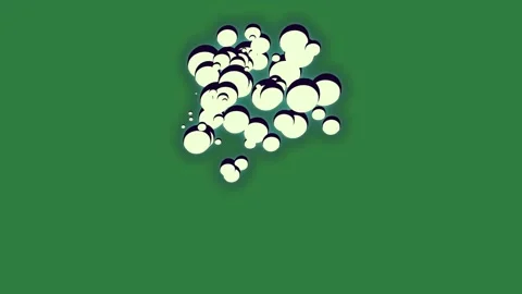 Bubbles Floating Isolated Green Screen Stock Video Stock Footage 338014557