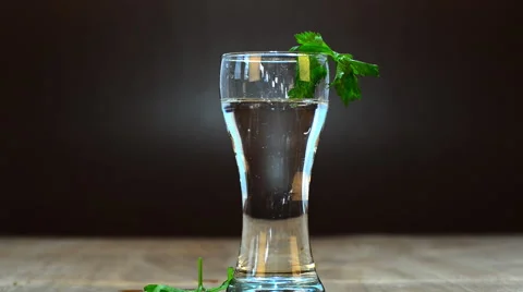 The bubbles floating up in the liquid Stock Footage 50889341