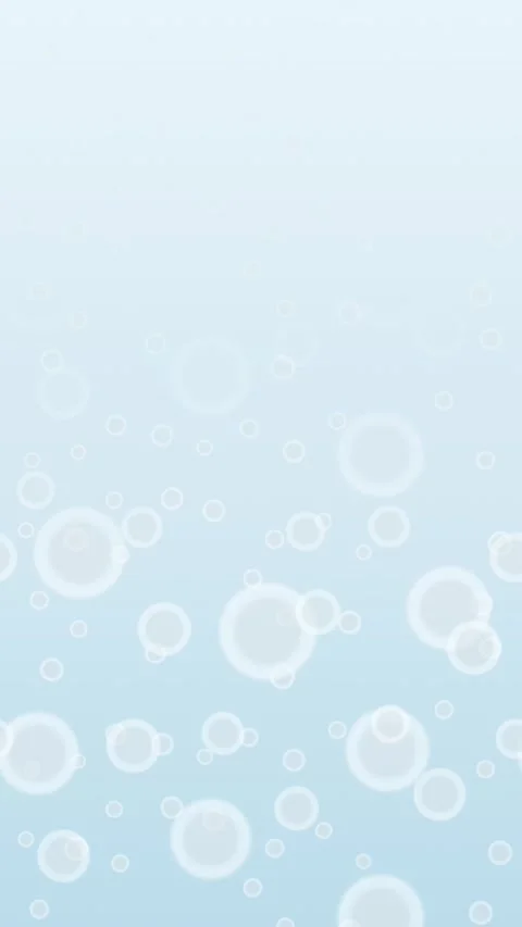 Bubbles floating on soft blue background. 2d animation Stock Footage 344379143