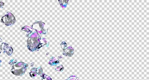 Bubbles Floating on Transparent Background With Copy Space Stock Illustration