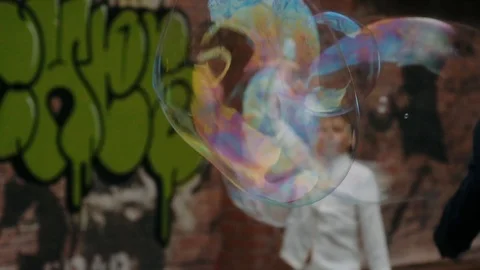 Bubbles fly Stock Footage 120526892