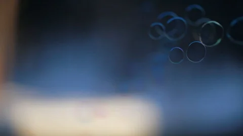 Bubbles flying fast in the wind, abstract background Stock Footage 102718065