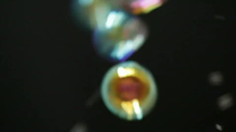 Bubbles flying up Stock Footage 758026
