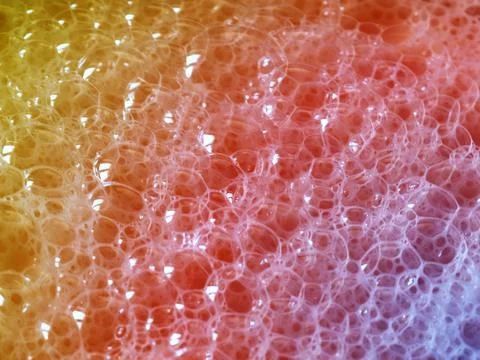Bubbles in the foam Stock Photos