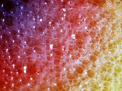 Bubbles in the foam Stock Photos