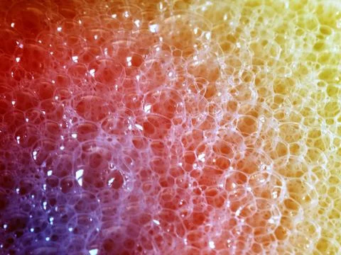 Bubbles in the foam Stock Photos
