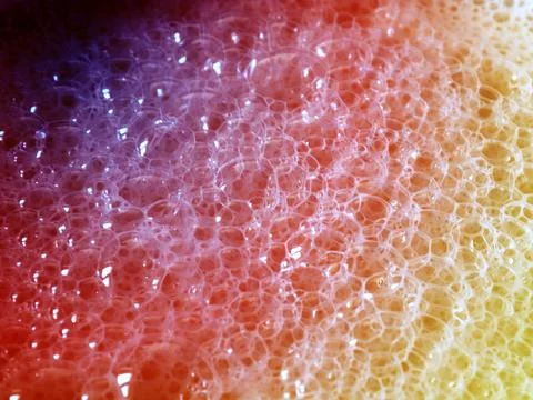 Bubbles in the foam Stock Photos