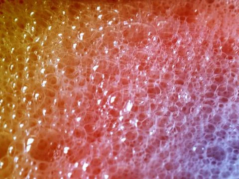 Bubbles in the foam Stock Photos