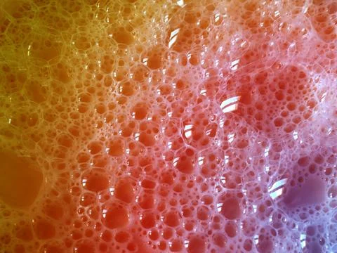 Bubbles in the foam Stock Photos