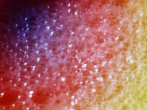 Bubbles in the foam Stock Photos