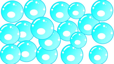 Bubbles footage animation isolated on white background Stock Footage 247464609