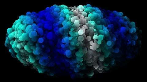 Bubbles form rotation Stock Footage 71163850