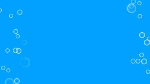 Bubbles frame in water animation over blue background 스톡 동영상 279652169