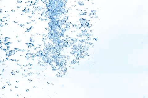 Bubbles in fresh water Stock Photos