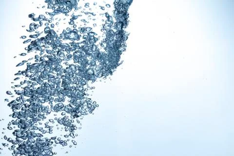 Bubbles in fresh water Stock Photos