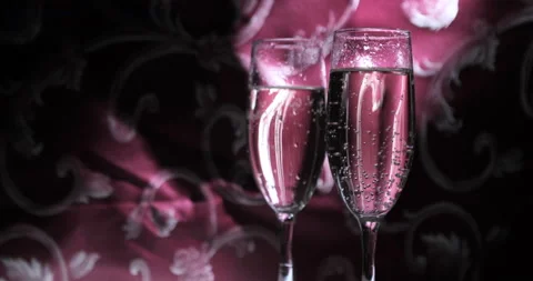 Bubbles in glass of champagne close up Stock Footage 142172131