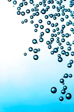 Bubbles on a glass Stock Photos