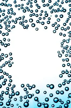 Bubbles on a glass Stock Photos