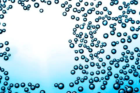 Bubbles on a glass Stock Photos