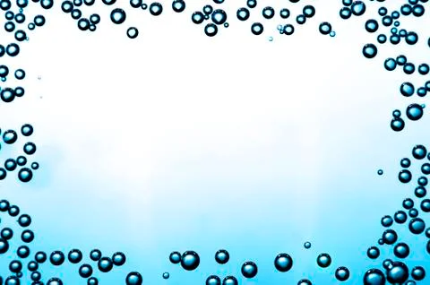 Bubbles on a glass Stock Photos