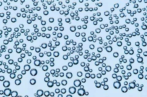 Bubbles on a glass Stock Photos