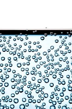 Bubbles on a glass Stock Photos