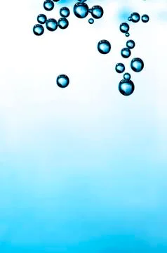 Bubbles on a glass Stock Photos