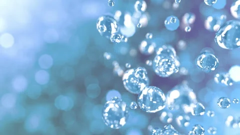 Bubbles going up in slow motion in 4K Stock Footage 114110761