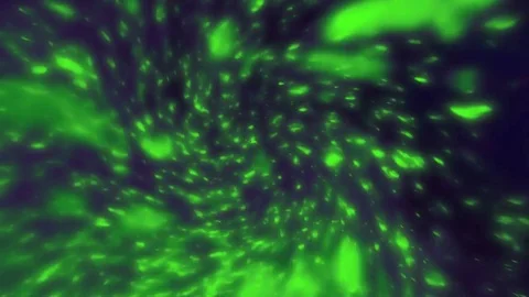 Bubbles Green on Blue Wall Stock Footage 78333365