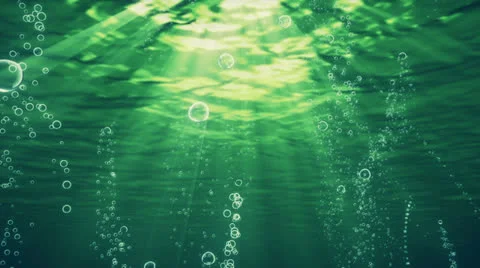 Bubbles Green Stock Footage 24707054