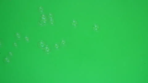 Bubbles on Green Screen Chroma Key Pt14 of 17 Stock Footage 240980877