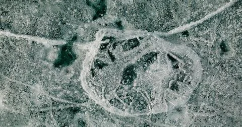 Bubbles in ice Stock Photos