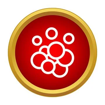Bubbles icon for cleaning and washing product Stock Illustration