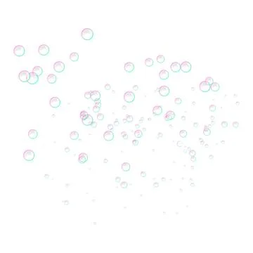 Bubbles icon, realistic style Stock Illustration