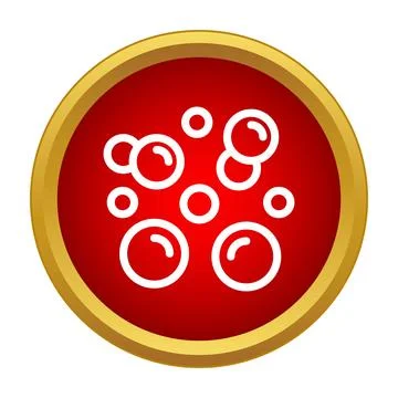 Bubbles icon symbolizing clean washing and hygiene Stock Illustration
