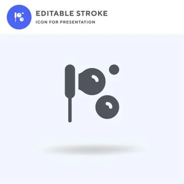 Bubbles icon vector, filled flat sign, solid pictogram isolated on white, log Stock Illustration