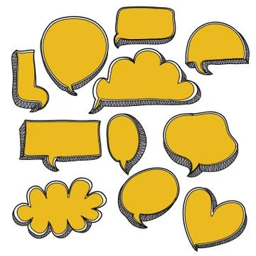 Bubbles icons over white background vector illustration Stock Illustration