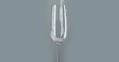 Bubbles inside a glass of champagne. 4K Stock Footage 78483988