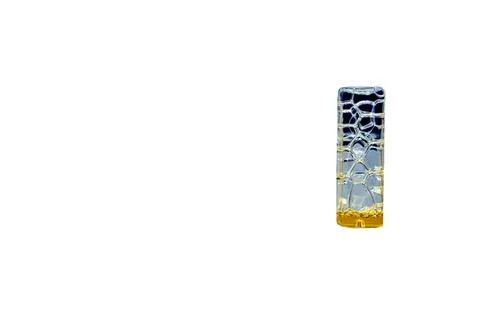 Bubbles inside a plastic bottle. Stock Photos