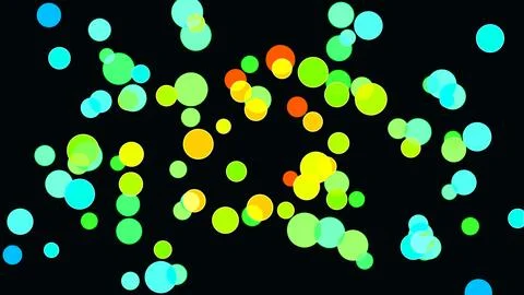 Bubbles isolated on black backgrouund. Stock Illustration