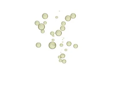 Bubbles isolated over a white background Stock Photos