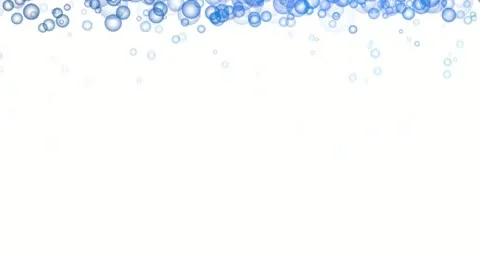 Bubbles, isolated on white background, loop Stock Footage 12742137