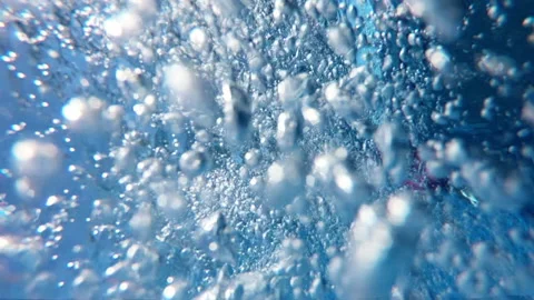 Bubbles in the jacuzzi in slow motion Video stock 88638423